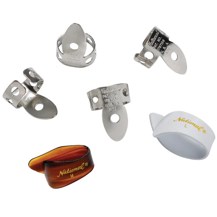 National NP2SS7T8W-06 Finger & Thumb Assortment Pack (Steel & Celluloid) - 6 Pack