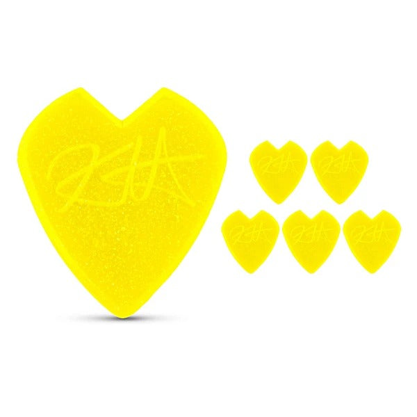 Dunlop Kirk Hammett Jazz III Picks Yellow Glitter - 6 Pack