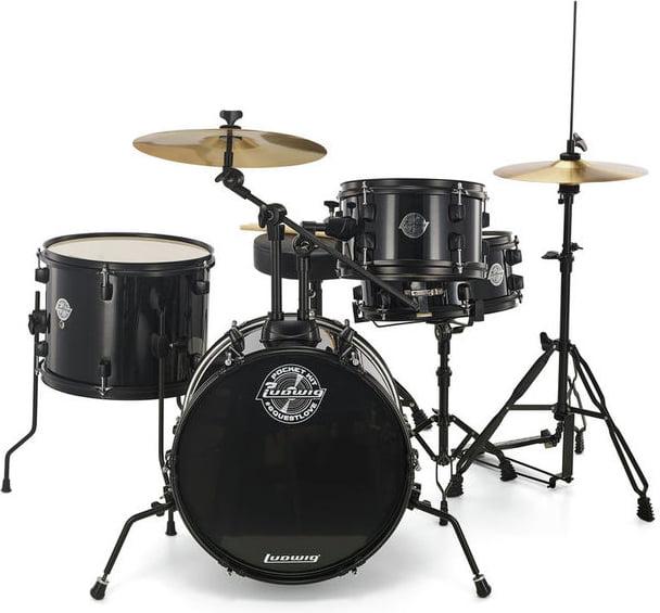 Ludwig 'Questlove' Pocket Kit Complete Drum Set - Black Sparkle