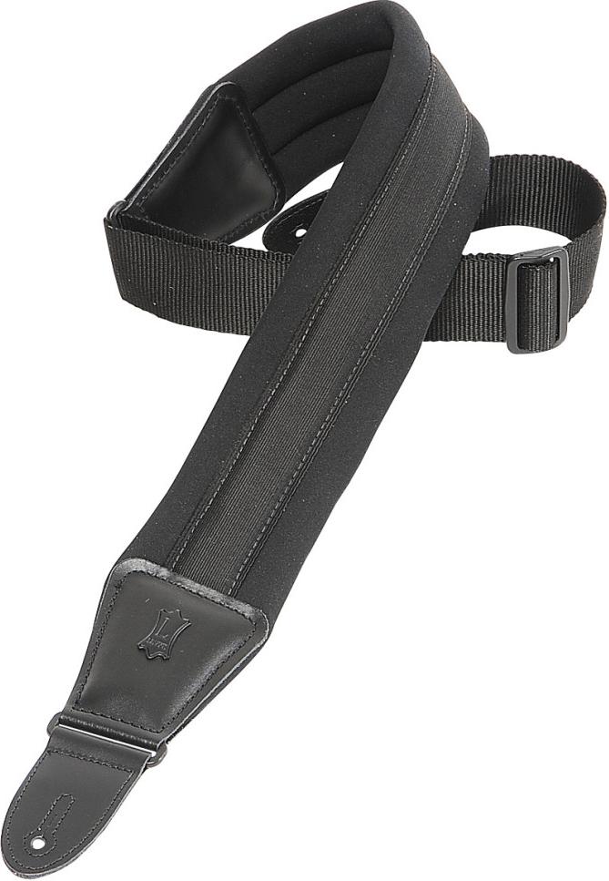 Levys PM48NP3-BLK 3 1/4\" Wide Black Neoprene Guitar Strap
