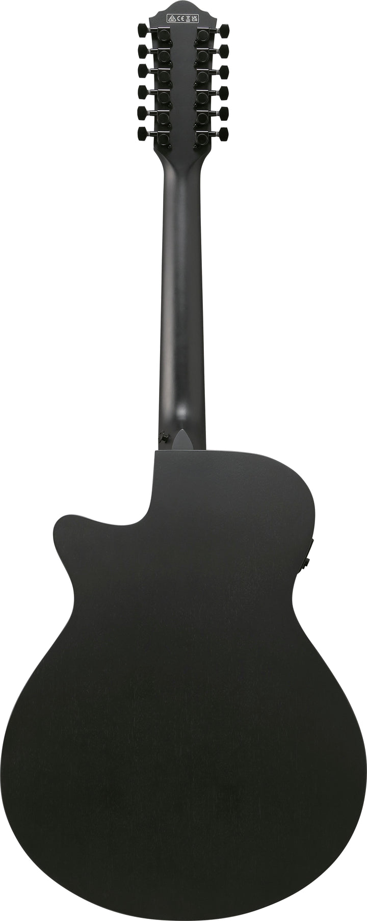 Ibanez AEG1221BOT 12-String Acoustic Electric Guitar - Black Out 7
