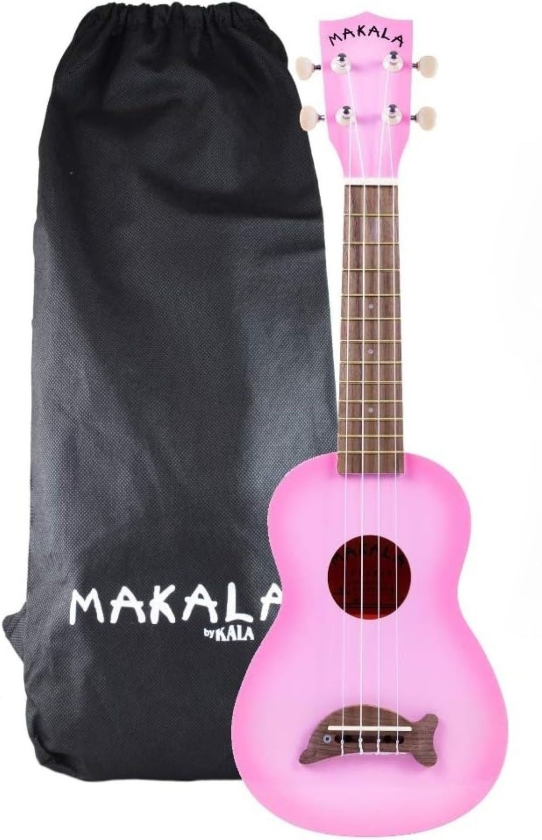 Kala Makala 'Dolphin' Soprano Ukulele - Pink Burst