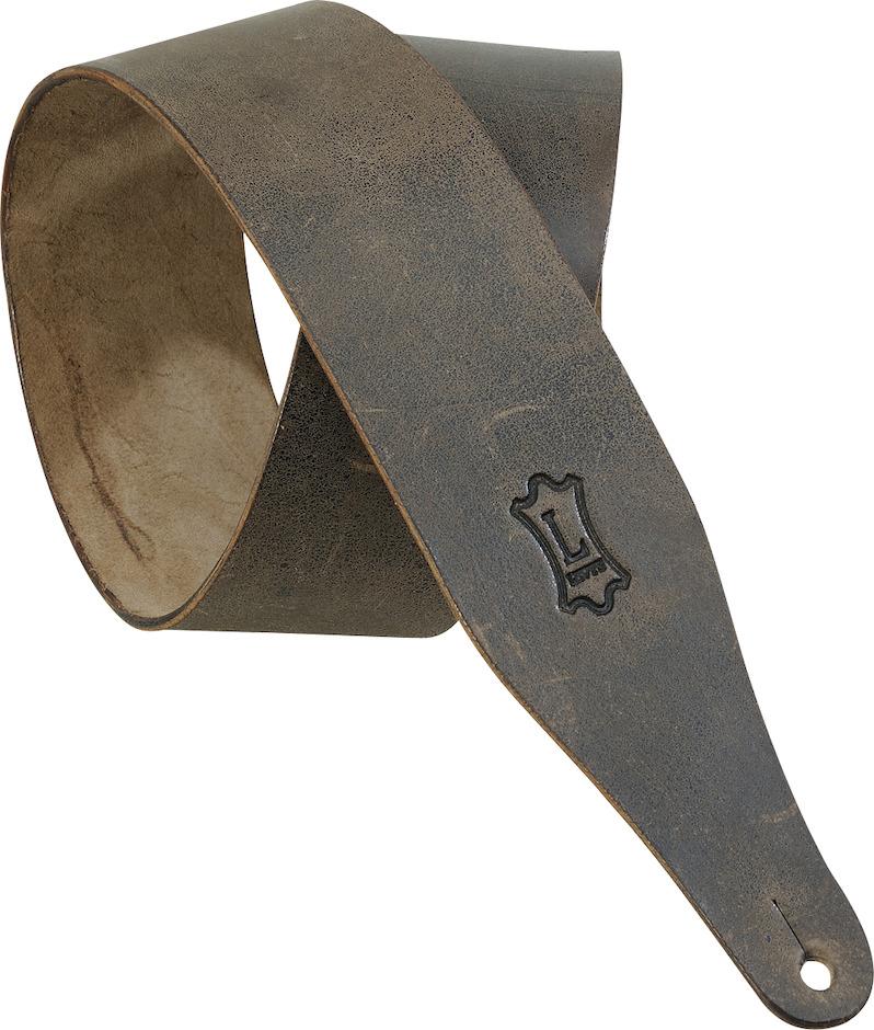 Levy's 2.5 Inch Veg-Tan Leather Guitar Strap (Brown)