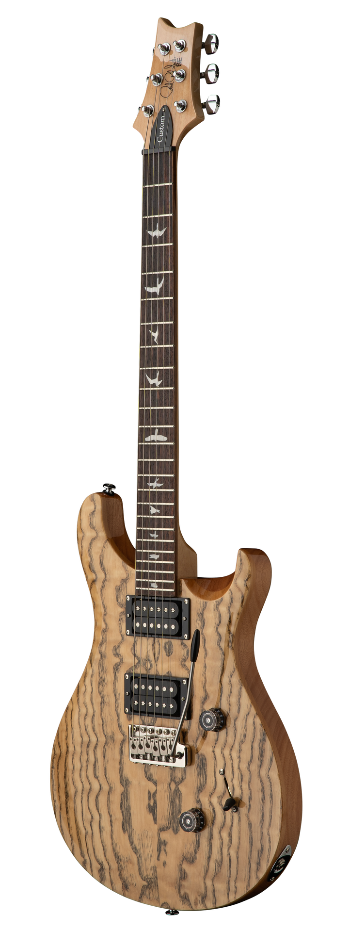 PRS 'Limited Edition' SE Custom 24 Burled Ash Electric Guitar - Natural 7