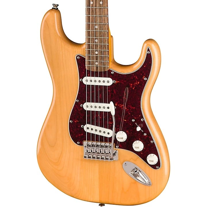 Squier Classic Vibe '70s Stratocaster Electric Guitar (Natural With Laurel Fretboard) - No Case