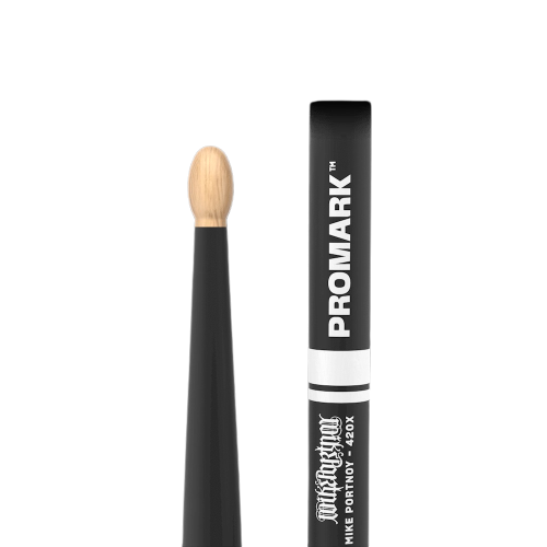 Promark Mike Portnoy ActiveGrip 420X Hickory Drumsticks - Wood Tip