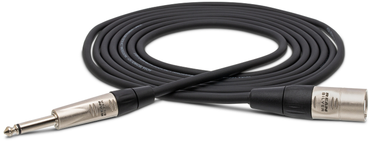Hosa HPX-010 Pro Unbalanced Interconnect, REAN 1/4 in TS to XLR3M, 10 ft