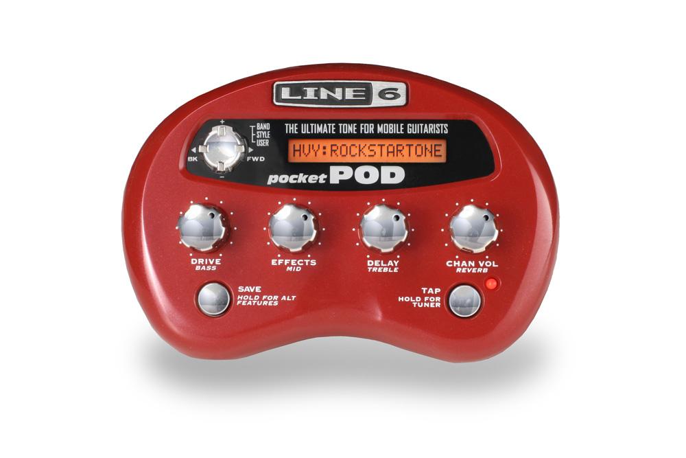 Line 6 Pocket Pod Battery Powered Headphone and Mini Amp Modeler for Guitarists