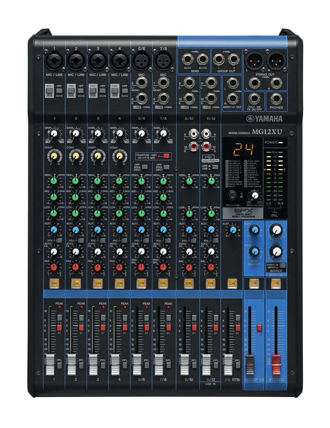 Yamaha MG12XU 12 Channel Mixer - With FX and USB