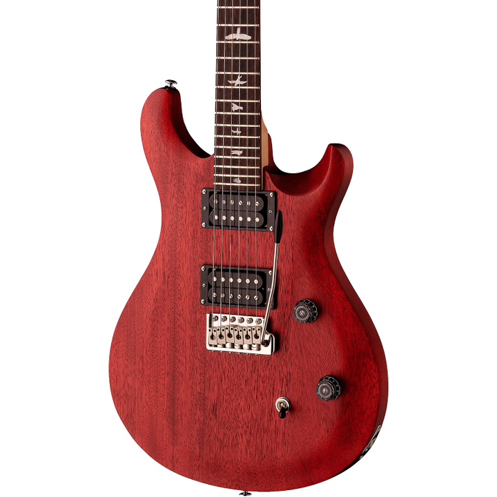 PRS SE CE 24 Standard Satin Electric Guitar - Vintage Cherry Satin 4