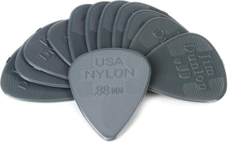 Dunlop Standard Nylon Pick Pack (Dark Grey .88)