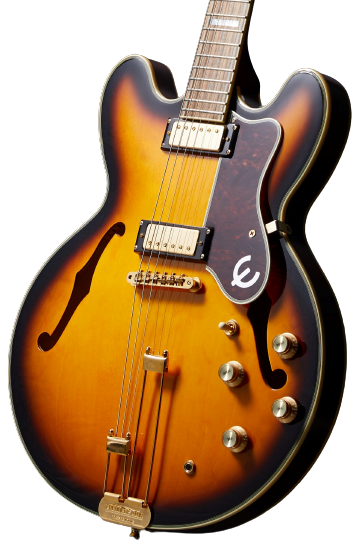 Epiphone Sheraton Frequensator Semi-Hollowbody Electric Guitar - Vintage Sunburst