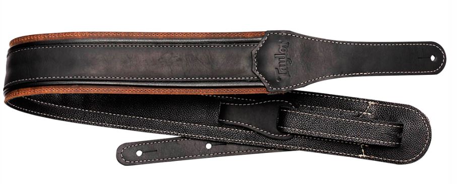 Taylor American Dream Leather Strap (Brown/Black with White Stitching)