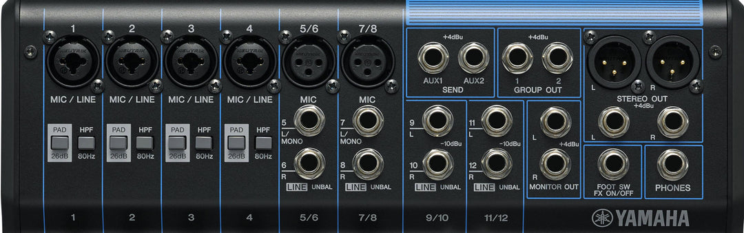 Yamaha MG12XU 12 Channel Mixer - With FX and USB