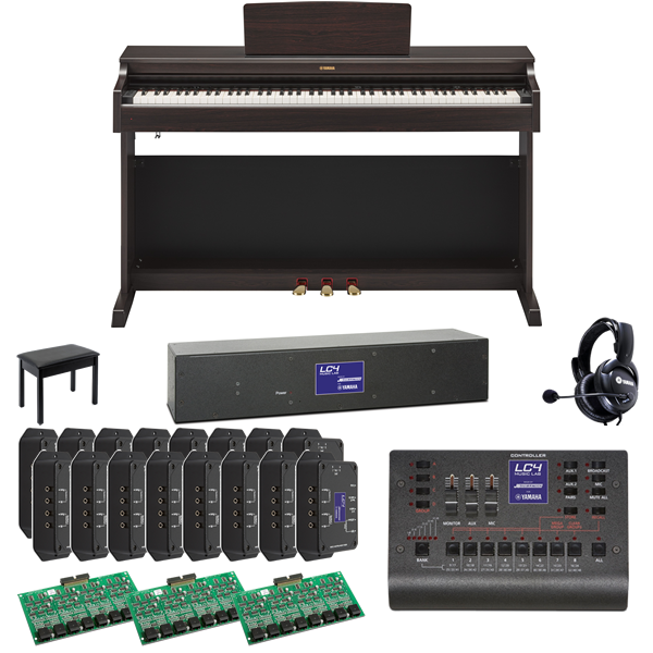 Yamaha LC4 Deluxe Music Lab for 32 Students and 1 Teacher with Yamaha YDP-165R Digital Pianos