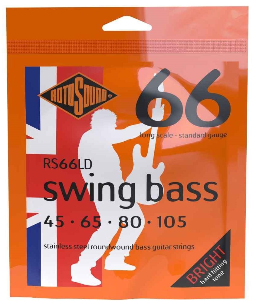 Rotosound RS66LD Swing Bass 66 Stainless Steel Roundwound Bass Strings - Standard Long Scale