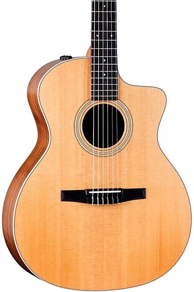 Taylor 214ce-N Nylon Acoustic Electric Guitar - Natural