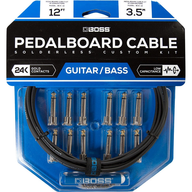 Boss BCK-12 Pedalboard Cable Kit - Save Space on Your Pedalboard!