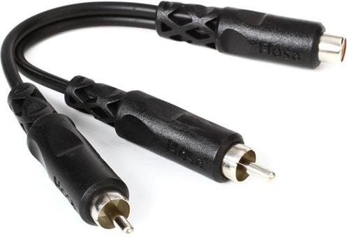 Hosa YRA105 RCA (Female) - (2) RCA Male Adapter