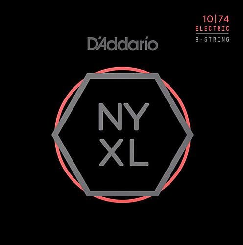 D'Addario NYXL 8-String Electric Guitar Strings - (.010-.074)