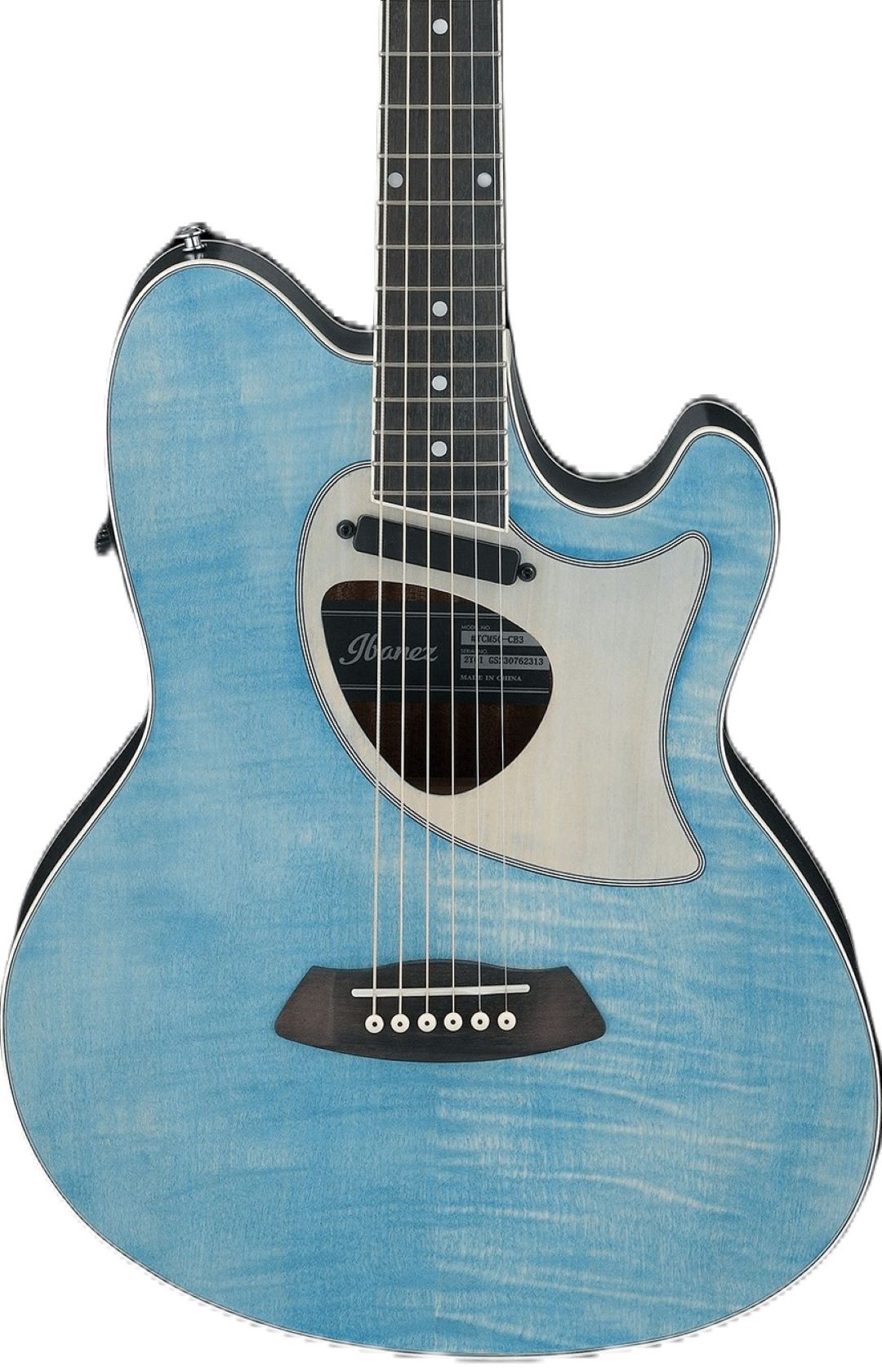 Ibanez TCM50FMODB Talman Open Pore Acoustic Electric Guitar - Blue Denim