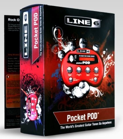Line 6 Pocket Pod Battery Powered Headphone and Mini Amp Modeler for Guitarists 6