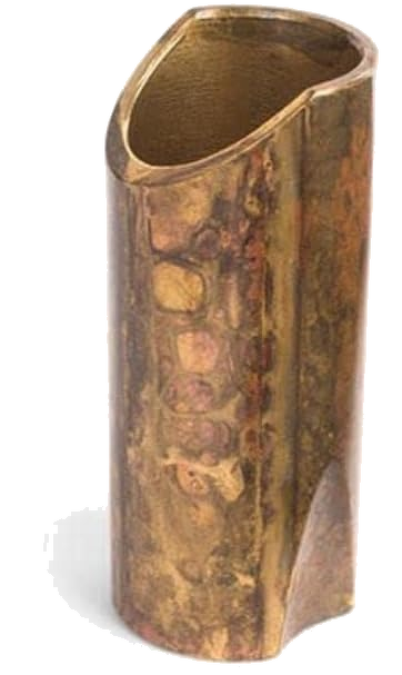 The Rock Slide Aged Brass Guitar Slide - Large