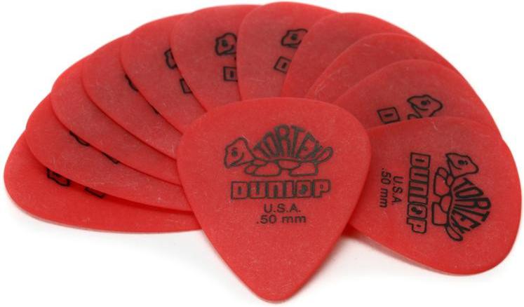 Dunlop Standard Tortex Pick 12-Pack (Red .50)