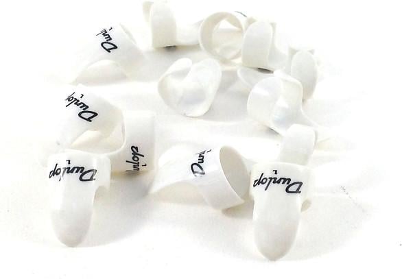 Dunlop 9021R Large White Finger Picks (12 Pack)