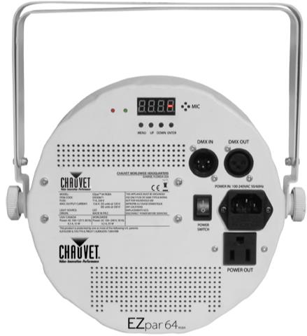 Chauvet DJ EZPAR 64 RBGA Battery-Powered LED Wash Light (White)