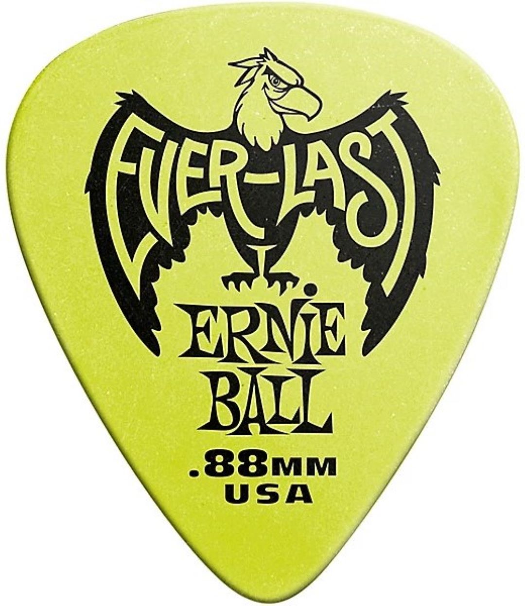Ernie Ball .88mm Everlast Delrin Guitar Picks - Green (12 Pack)