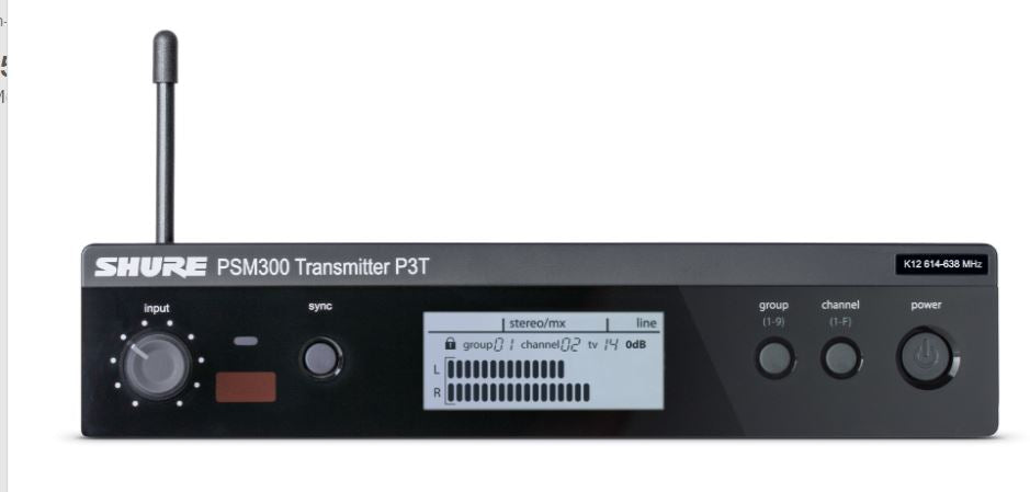 Shure PSM300 Wireless System w/SE215-CL Earphones