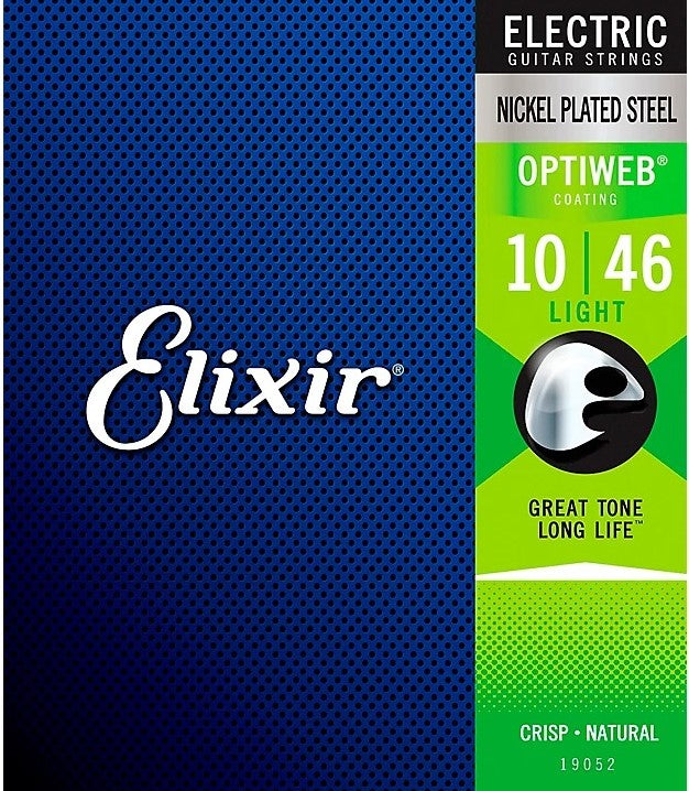Elixir 19052 Optiweb Electric Strings Custom Light 010-046