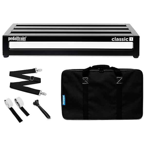 Pedaltrain Classic 1 Pedalboard - With Soft Case and Accessories