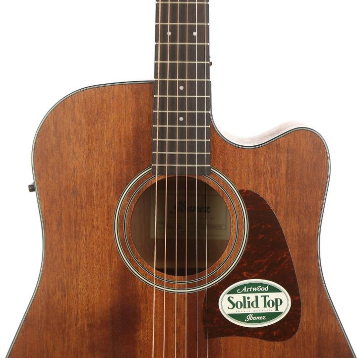 Ibanez AW54CEOPN Artwood Dreadnought Acoustic-Electric Guitar (Open Pore Natural)