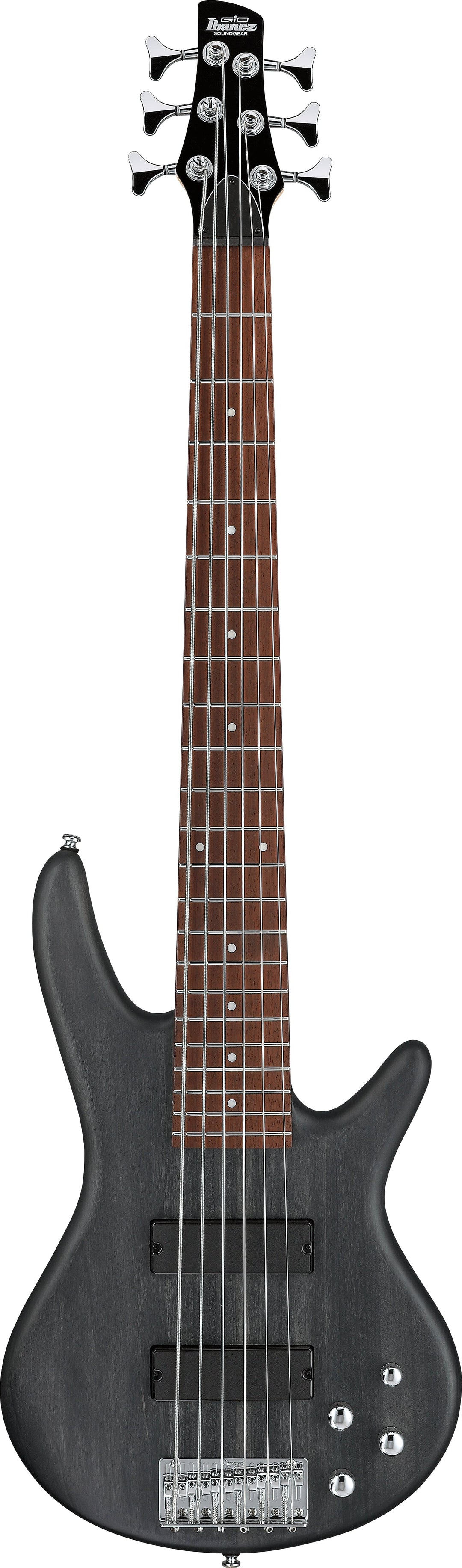 Ibanez GSR206 Gio SR 6 String Electric Bass - Transparent Gray Flat 3