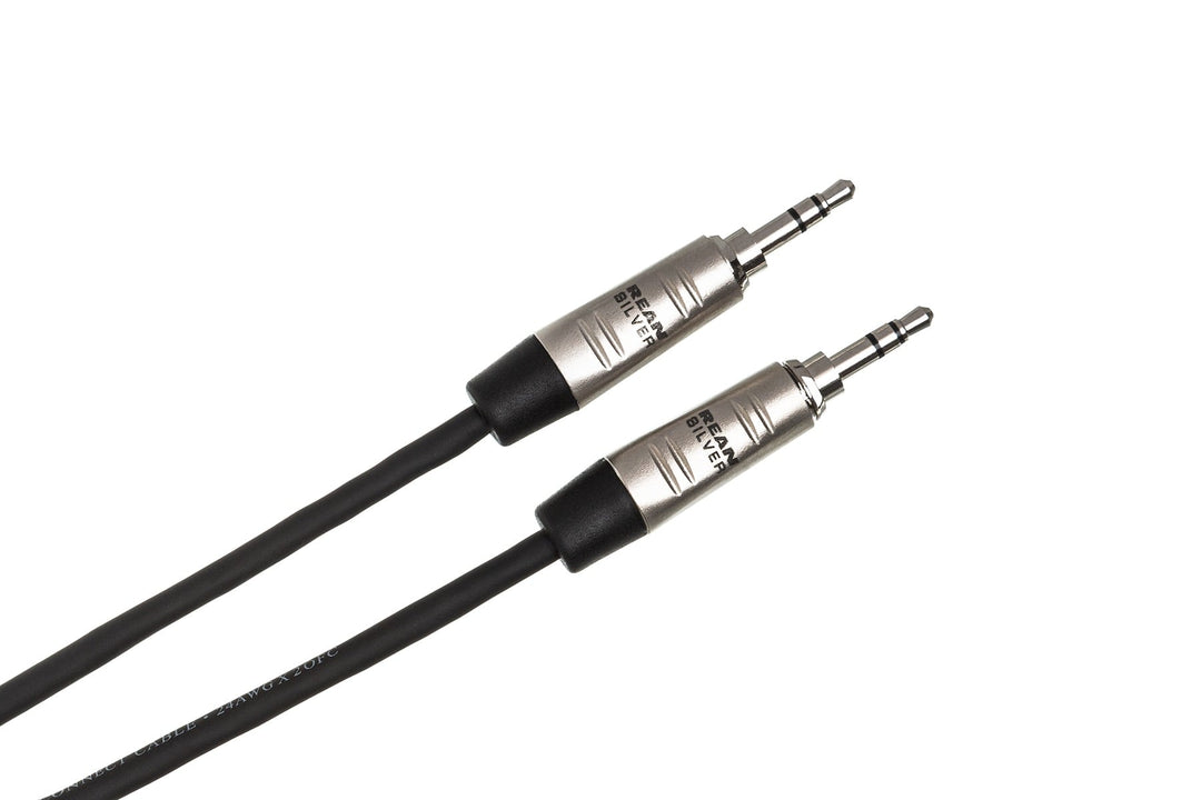 Hosa HSS-005 Pro Balanced Interconnect Cable - REAN 1/4" TRS Male to REAN 1/4" TRS Male - 5FT