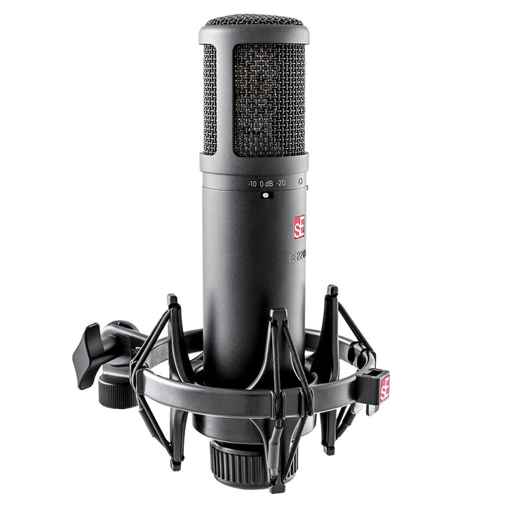 sE Electronics SE2200 Large Diaphragm Cardioid Condenser Mic with Shockmount & Filter 4