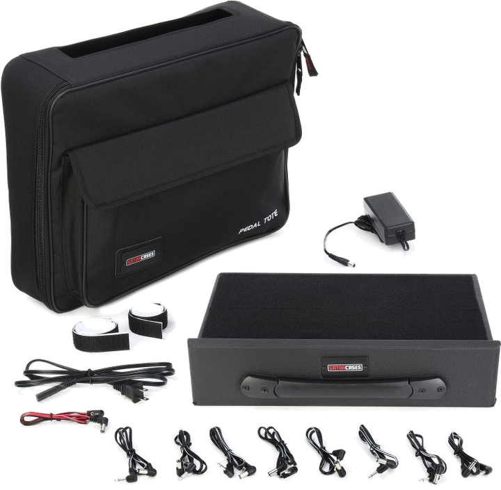 Gator GPT-BL-PWR Pedal Board - With Carry Bag & Power Supply 6
