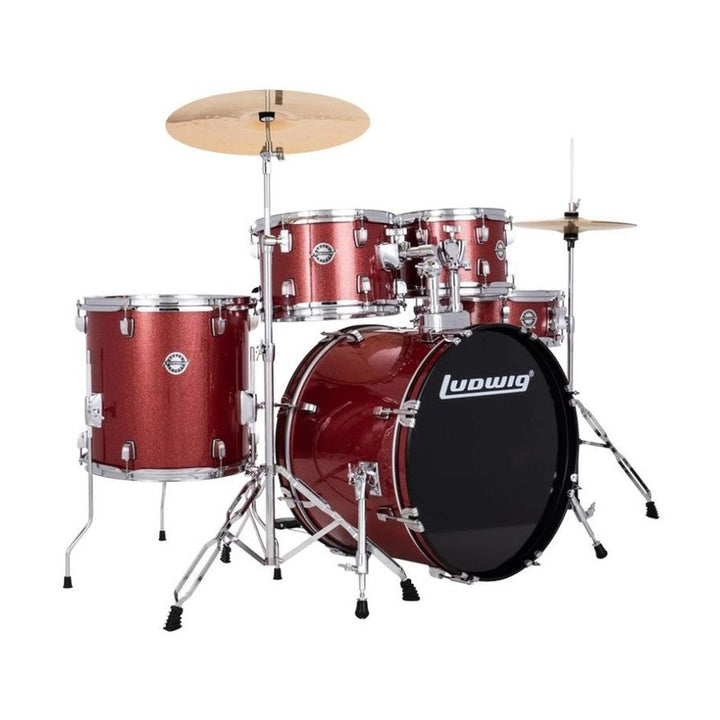 Ludwig Accent Drive 5-Piece Drum Kit - Red Sparkle