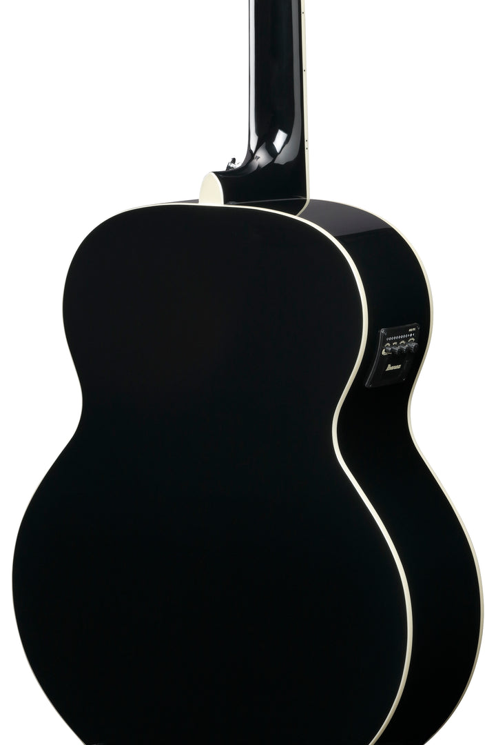 Ibanez AJ7012M1EBK 12-String Acoustic Electric Guitar - Black High Gloss