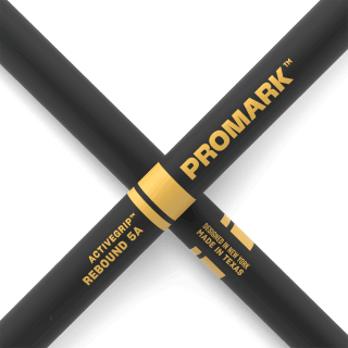 Promark ActiveGrip 5A Rebound Hickory Drumsticks - Wood Tip 2
