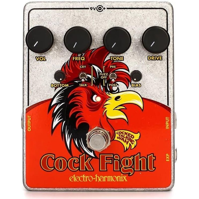 Electro Harmonix Cock Fight Talking Wah Pedal - With Power Adapter