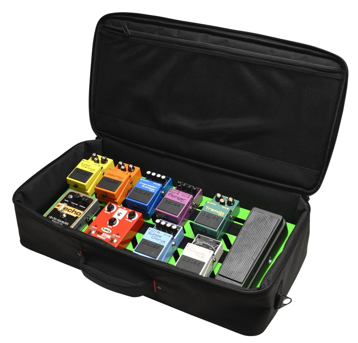 Gator Large Aluminum Pedalboard With Carry Bag - Screamer Green 5