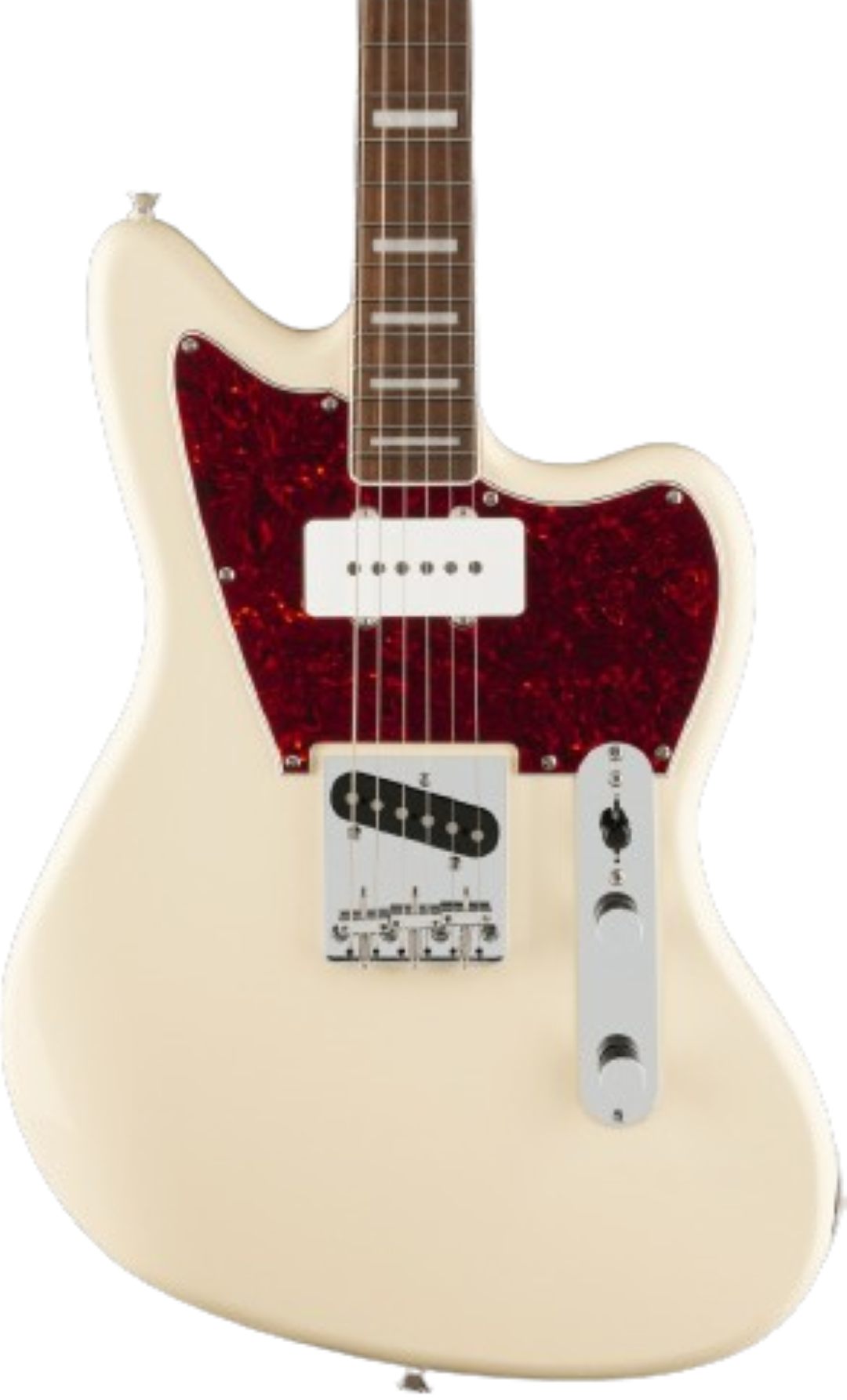 Squier 'Limited Edition' Paranormal Offset Telecaster SJ - Olympic White With Laurel Fingerboard