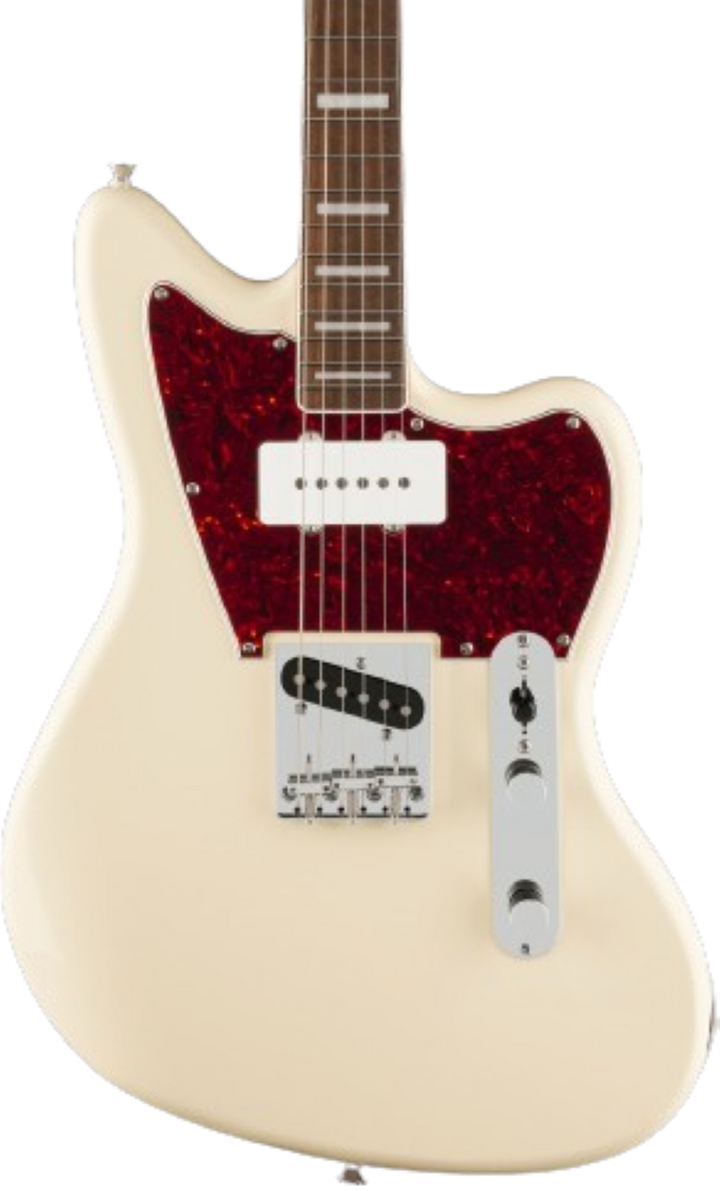 Squier 'Limited Edition' Paranormal Offset Telecaster SJ - Olympic White With Laurel Fingerboard
