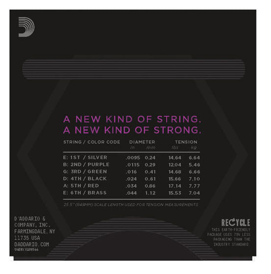 D'addario NYXL Electric Super Light + .095-44