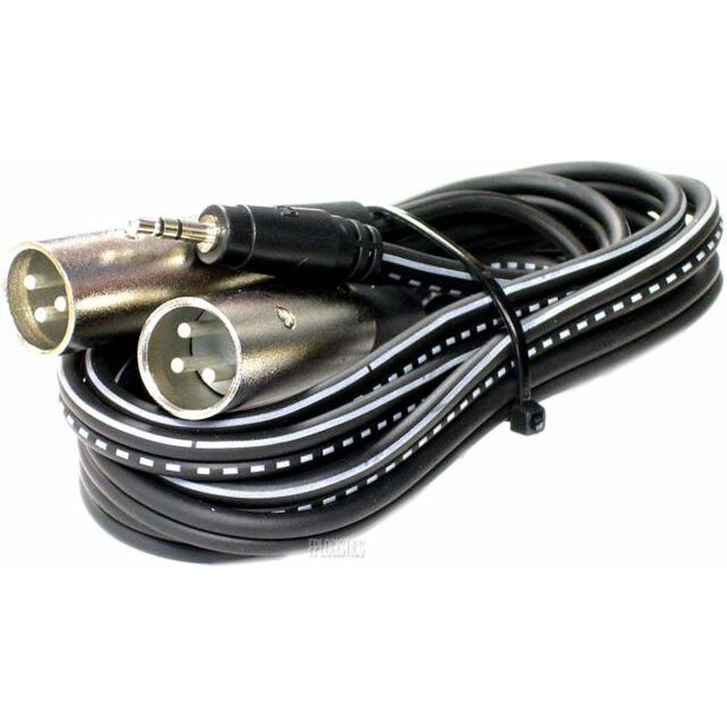 Hosa CYX403M 3.5mm (Stereo) - (2) XLR (Female) Dual 9.9'