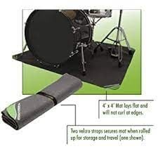 Onstage DMA4450 4'X4' Drumfire Non-Slip Drum Mat