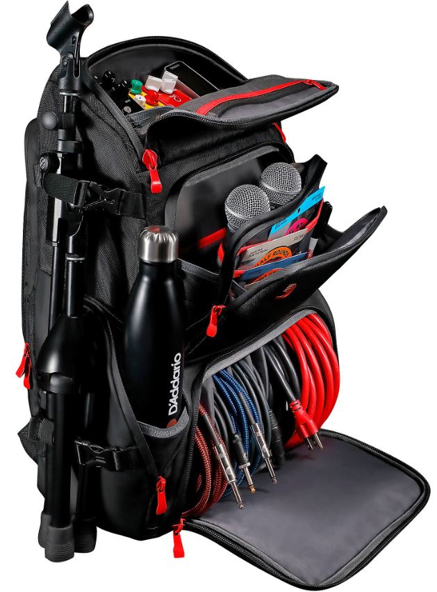 D'addario Backline Gear Accessory Backpack - Black